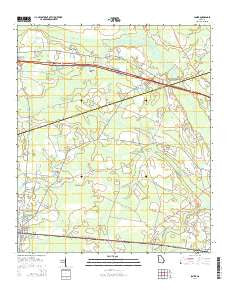 Lanier Georgia Current topographic map, 1:24000 scale, 7.5 X 7.5 Minute, Year 2014