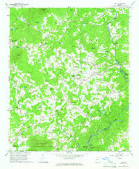 Leaf Georgia Historical topographic map, 1:24000 scale, 7.5 X 7.5 Minute, Year 1964