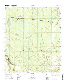 Letford Georgia Current topographic map, 1:24000 scale, 7.5 X 7.5 Minute, Year 2014