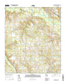 Louisville South Georgia Current topographic map, 1:24000 scale, 7.5 X 7.5 Minute, Year 2014