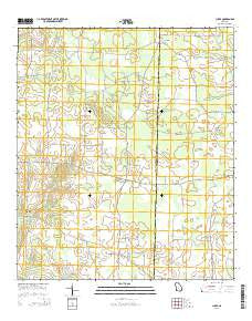 Lucile Georgia Current topographic map, 1:24000 scale, 7.5 X 7.5 Minute, Year 2014