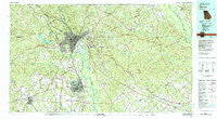 Macon Georgia Historical topographic map, 1:100000 scale, 30 X 60 Minute, Year 1978
