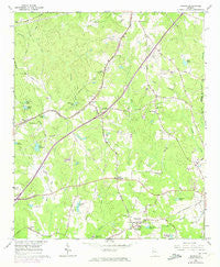 Madras Georgia Historical topographic map, 1:24000 scale, 7.5 X 7.5 Minute, Year 1965