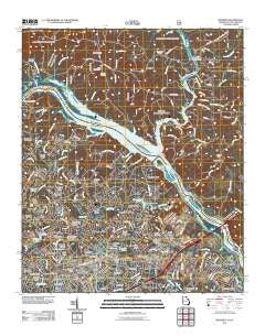 Martinez Georgia Historical topographic map, 1:24000 scale, 7.5 X 7.5 Minute, Year 2011