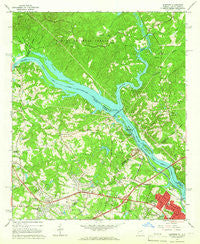Martinez Georgia Historical topographic map, 1:24000 scale, 7.5 X 7.5 Minute, Year 1964