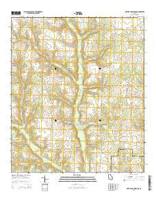 Martins Crossroads Georgia Current topographic map, 1:24000 scale, 7.5 X 7.5 Minute, Year 2014