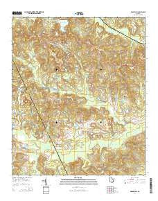 Massey Hill Georgia Current topographic map, 1:24000 scale, 7.5 X 7.5 Minute, Year 2014