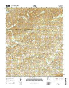 Matt Georgia Current topographic map, 1:24000 scale, 7.5 X 7.5 Minute, Year 2014