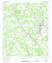 Mc Donough Georgia Historical topographic map, 1:24000 scale, 7.5 X 7.5 Minute, Year 1964
