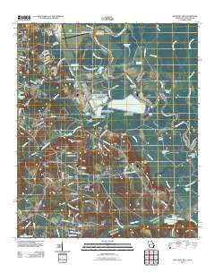 Mechanic Hill Georgia Historical topographic map, 1:24000 scale, 7.5 X 7.5 Minute, Year 2011