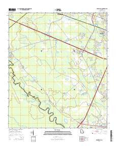 Meldrim SE Georgia Current topographic map, 1:24000 scale, 7.5 X 7.5 Minute, Year 2014