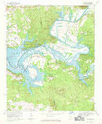 Melson Georgia Historical topographic map, 1:24000 scale, 7.5 X 7.5 Minute, Year 1967