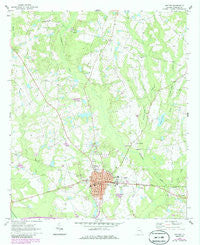 Metter Georgia Historical topographic map, 1:24000 scale, 7.5 X 7.5 Minute, Year 1970