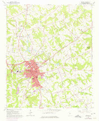 Monroe Georgia Historical topographic map, 1:24000 scale, 7.5 X 7.5 Minute, Year 1964