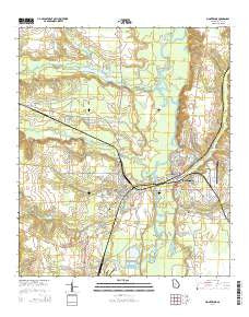 Montezuma Georgia Current topographic map, 1:24000 scale, 7.5 X 7.5 Minute, Year 2014