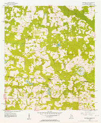 Monticello NE Florida Historical topographic map, 1:24000 scale, 7.5 X 7.5 Minute, Year 1956