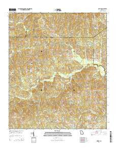 Moran Georgia Current topographic map, 1:24000 scale, 7.5 X 7.5 Minute, Year 2014