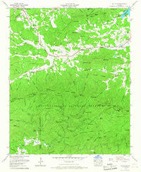 Mulky Gap Georgia Historical topographic map, 1:24000 scale, 7.5 X 7.5 Minute, Year 1965