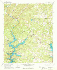 Murrayville Georgia Historical topographic map, 1:24000 scale, 7.5 X 7.5 Minute, Year 1964