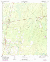 Nahunta Georgia Historical topographic map, 1:24000 scale, 7.5 X 7.5 Minute, Year 1978