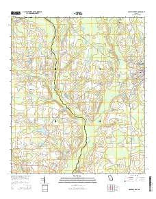 Nashville West Georgia Current topographic map, 1:24000 scale, 7.5 X 7.5 Minute, Year 2014