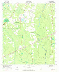 Naylor Georgia Historical topographic map, 1:24000 scale, 7.5 X 7.5 Minute, Year 1968