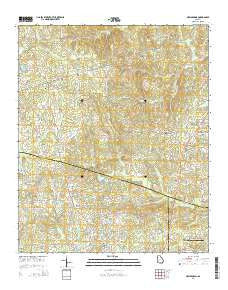 New Georgia Georgia Current topographic map, 1:24000 scale, 7.5 X 7.5 Minute, Year 2014