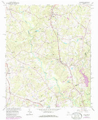 Nicholson Georgia Historical topographic map, 1:24000 scale, 7.5 X 7.5 Minute, Year 1964