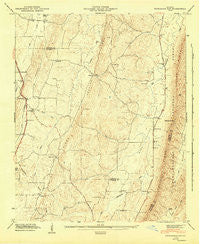 Nickajack Gap Georgia Historical topographic map, 1:24000 scale, 7.5 X 7.5 Minute, Year 1946
