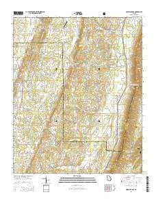 Nickajack Gap Georgia Current topographic map, 1:24000 scale, 7.5 X 7.5 Minute, Year 2014
