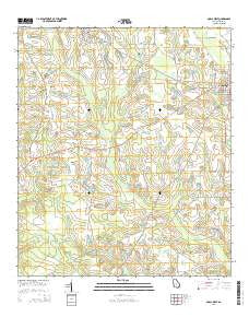 Ocilla West Georgia Current topographic map, 1:24000 scale, 7.5 X 7.5 Minute, Year 2014