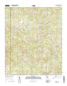 Odessadale Georgia Current topographic map, 1:24000 scale, 7.5 X 7.5 Minute, Year 2014
