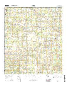Patten Georgia Current topographic map, 1:24000 scale, 7.5 X 7.5 Minute, Year 2014