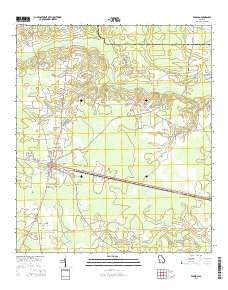 Pearson Georgia Current topographic map, 1:24000 scale, 7.5 X 7.5 Minute, Year 2014