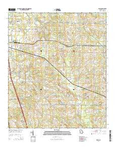 Penia Georgia Current topographic map, 1:24000 scale, 7.5 X 7.5 Minute, Year 2014