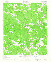 Philomath Georgia Historical topographic map, 1:24000 scale, 7.5 X 7.5 Minute, Year 1966