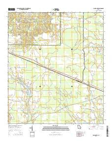 Pine Grove Georgia Current topographic map, 1:24000 scale, 7.5 X 7.5 Minute, Year 2014