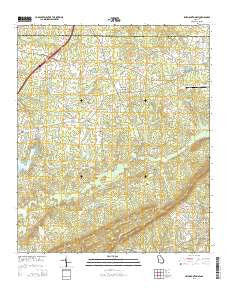 Pine Mountain SW Georgia Current topographic map, 1:24000 scale, 7.5 X 7.5 Minute, Year 2014