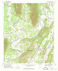 Plainville Georgia Historical topographic map, 1:24000 scale, 7.5 X 7.5 Minute, Year 1968