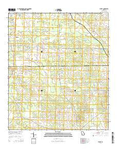 Putney Georgia Current topographic map, 1:24000 scale, 7.5 X 7.5 Minute, Year 2014