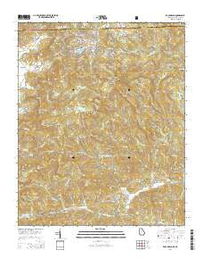 Rabun Bald Georgia Current topographic map, 1:24000 scale, 7.5 X 7.5 Minute, Year 2014
