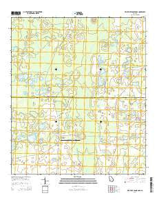 Red Store Crossroads Georgia Current topographic map, 1:24000 scale, 7.5 X 7.5 Minute, Year 2014