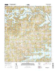 Reed Creek Georgia Current topographic map, 1:24000 scale, 7.5 X 7.5 Minute, Year 2014
