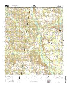 Reidsville West Georgia Current topographic map, 1:24000 scale, 7.5 X 7.5 Minute, Year 2014