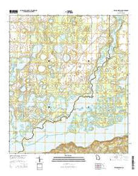 Reynoldsville Georgia Current topographic map, 1:24000 scale, 7.5 X 7.5 Minute, Year 2014