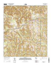 Richland Georgia Current topographic map, 1:24000 scale, 7.5 X 7.5 Minute, Year 2014