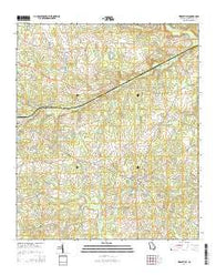 Riddleville Georgia Current topographic map, 1:24000 scale, 7.5 X 7.5 Minute, Year 2014