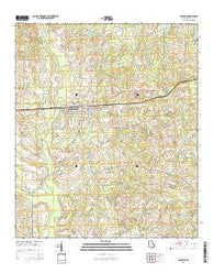 Rochelle Georgia Current topographic map, 1:24000 scale, 7.5 X 7.5 Minute, Year 2014
