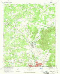 Rockmart North Georgia Historical topographic map, 1:24000 scale, 7.5 X 7.5 Minute, Year 1968