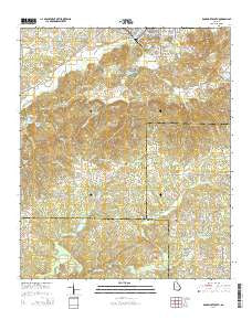 Rockmart South Georgia Current topographic map, 1:24000 scale, 7.5 X 7.5 Minute, Year 2014
